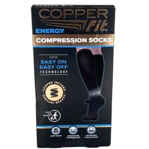 Copper Fit Energy Compression Socks Men's Size 9-12/ Women's 10-13 New In Box